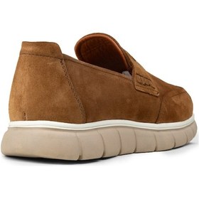 Resim Deery Erkek Hakiki Süet Taba Renk Loafer Ayakkabı - 02045mtbae01 
