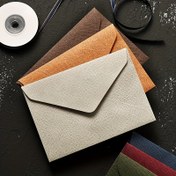 Resim 10pcs Elegant Linen-Woven Envelopes - Vintage Wedding, Christmas, Valentine's Invitations - Beige, Brown, Orange, tan - with - for Formal & Everyday Correspondence - Office & Party Stationery Supplies, Invitation Cards, Textured Finish, Woven Texture, Sealing Wax Seal, Classic Design, Highquality Paper, Event Planners 