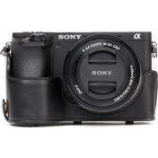 Resim MegaGear Sony Alpha A6500 (16-50 mm) Suni Deri Kamera Çantası 
