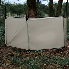 Resim 1 adet Katlanabilir Kamp Rüzgarlık, Oxford Bezli Dış Mekan Pişirme & Piknik Ön Rüzgarlık, Gaz Brülörü Koruma, Çadır Barınağı Rüzgar Koruyucu, Bej/Yeşil/Kahve - Şarj Edilmemiş 