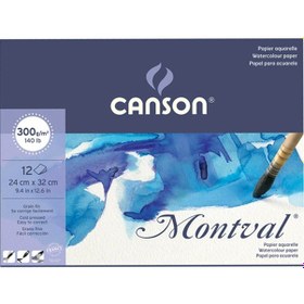 Resim Canson Suluboya Blok 24x32 300G 12yp Montval 