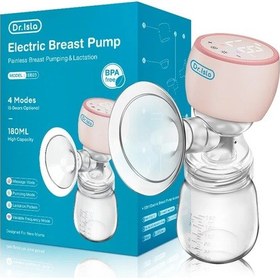 Resim Dr.isla Taşınabilir Elektrikli Göğüs Pompası Emzirme İçin Düşük Gürültü, 180ml Pembe 