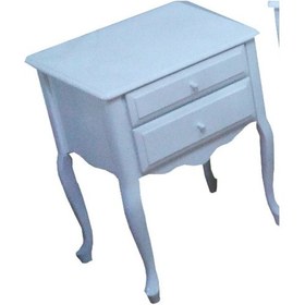 Resim MAKYAJ MASA Dresuar 7 Çekmece Ahşap Kayın Lüken Aslan Ayak Beyaz Lake boya Kutuda Sevk El Yapım 