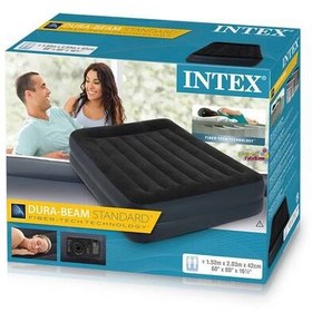 Resim İntex 64124 Elektrikli Dura-Beam Çift Kişilik Şişme Yatak 