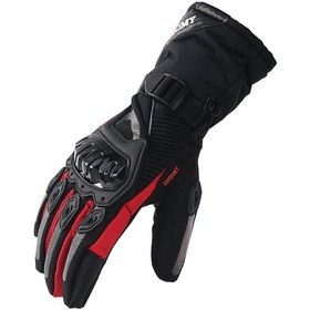 Resim Suomy Motosiklet Eldivenleri Su Geçirmez Rüzgar Geçirmez Kışlık Dokunmatik Ekran Mavi M Kırmızı 