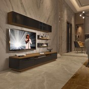 Resim Decoraktiv Trendstyle 5S Mdf Tv Ünitesi Tv Sehpası - Pera - Siyah 