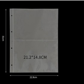 Resim 10 Adet Bağlayıcı Kollu Bağlayıcı Kollu Fotoğraf Albümü Bağlayıcı 2 Grid Card Page 