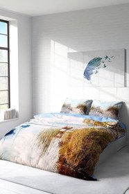 Resim MONOHOME King Size Reeds 3D Dijital Baskılı Çift Kişilik Nevresim Takımı, monohome49096 