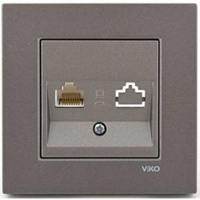 Resim Viko Novella Antrasit Nümeris Telefon Çerçeveli 