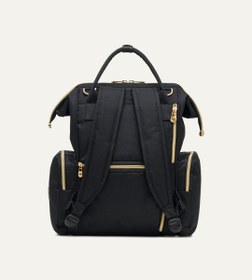 Resim Vista Siyah Gold Kumaş Bebek Çantası 