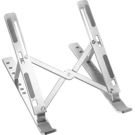 Resim Teknocan 24325 Katlanır 10" 16" Alüminyum 7 Kademe Yükseklik Ayarı Notebook Standı (Açılmış Boyutları: 25.5 x 18 x 15 Cm- Katlanma Boyutları: 25.5 x 4.5 x 2 cm (10"-16" 5051ST) 