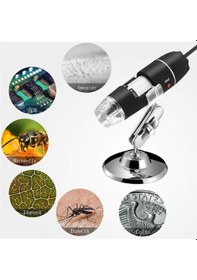 Resim Alfalink 1600x Zoom 2mp Usb Dijital Mikroskop 8 Ledli Kamera 