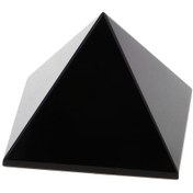 Resim Dolıty Doğal Obsidyen Piramit Şifa Kristal Taş Dekorasyon 4x4x3cm 