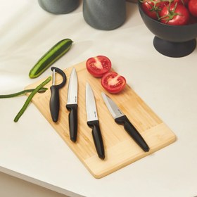 Resim Dr. Inox 4 Parça Bıçak Seti Siyah 