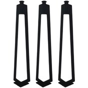 Resim 3'lü Dekoratif Metal Firkete Sehpa Ayağı (52 cm Yükseklik) 