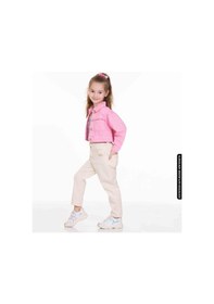 Resim Xo Kids Kız Beli Büzgülü Pantolon 4-8 Yaş 54713 Kpnt09079 Krem 