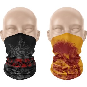 Resim Dair Aksesuar Aslan King Desenli 2'li Bandana Boyunluk Outdoor Balaklava 