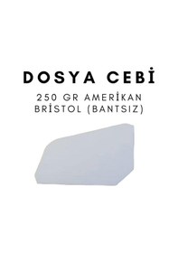 Resim Çözüm Kağıt Dosya Cebi 250 Gr Amerikan Bristol Bantsız 500 Adet 