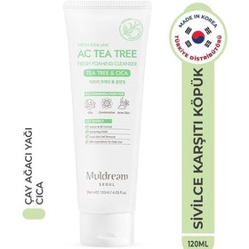 Resim Muldream Ac Tea Tree Fresh Yüz Temizleme Köpüğü 120 ML 