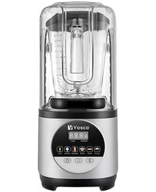 Resim vosco VHS-211E Soundproof Bar Blender Pro Kapaklı 2 Lt Buz Kırıcılı 2200W 