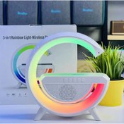 Resim Canderel Bluetooth Hoparlörlü Kablosuz Şarj Özellikli Masa Lambası Gece Lambası 