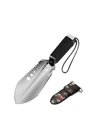 Resim Yifomall 8 Fonksiyonlu Kamp Küreği - Seyahat, Bahçe Ve Doğa Yürüyüşleri İçin Taşınabilir Çelik Kürek 