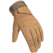 Resim Kum Erkek Açık Bisiklet Eldiven Nefes Kaymaz Eldiven Şok Emici Tam Parmak Bisiklet Eldiveni 