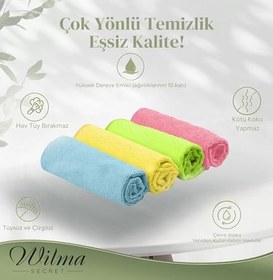 Resim Mikrofiber Temizlik Bezi Pro Pembe 40X40 cm - 5 ADET - 250 GSM - Cam Bezi - Mutfak Bezi 