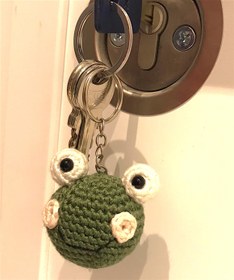 Resim El Örgüsü Amigurumi Sevimli Hayvanlar - Anahtarlıklar - Ayıcık 