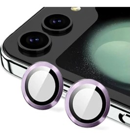 Resim Hace Bazaar Samsung Galaxy Z Flip 5 Valdez Metal Kamera Lens - Derin Mor 