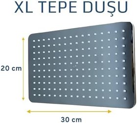 Resim Drom Harmoni Paslanmaz Krom Tepe Duş Seti 5 Yıl Garantili 