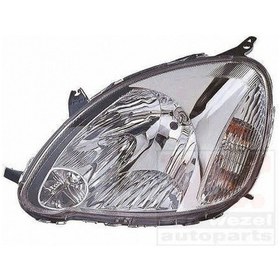 Resim Depo Yaris 2003 2005 Far Sağ Elektrikli : Motorlu H4 PY21W W5W5 (Oem NO:811300D080) 