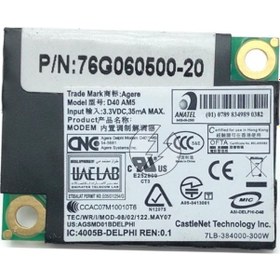Resim Delphi AGSMD01BDELPHI ASI-DELPHI-D40 Laptop Notebook Fax Modem 