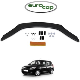 Resim Eurocap Dacia Sandero Ön Kaput Koruma Rüzgarlık 3Mm Abs 2009-12 