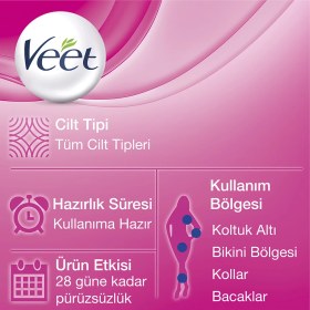 Resim Veet Ağda Bandı Naturals Argan Yağı 12'li 