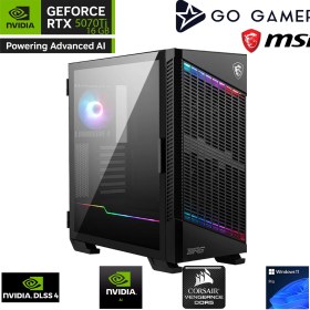 Resim Go Gamer GA2177DK AMD Ryzen 9 9900X3D / 256GB DDR5 5600Mhz / 1TB NVMe m.2 SSD / RTX 5070Ti 16GB / 360mm Sıvı Soğutma / B650 Gaming / MSI 27" 2K 180Hz. / AMD Gaming Paket 