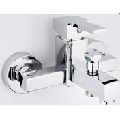 Resim Euromix Kare Banyo Bataryası Krom 
