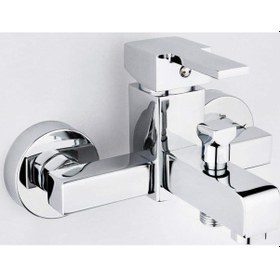 Resim Euromix Kare Banyo Bataryası Krom 