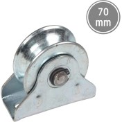 Resim Titi RMT070 Sürgülü Demir Kapı Için Tablalı Ray Makarası 70 mm 