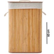 Resim Bambu Çamaşır Sepeti - 60 Litre 