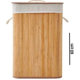Resim Bambu Çamaşır Sepeti - 60 Litre 