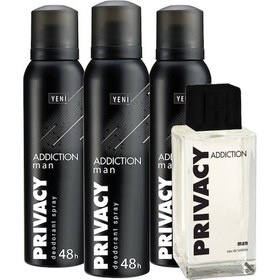 Resim Privacy Addiction Erkek Parfüm EDT 100 ML + Erkek Sprey Deodorant 3 x 150 ML 
