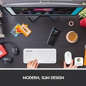 Resim Logitech Mac için İnce Kablosuz Bluetooth Fare - Beyaz 