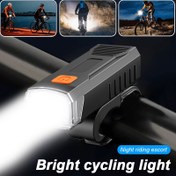 Resim 1 adet USB Şarj Edilebilir LED Bisiklet Lambası, Parlak Bisiklet Farı, Gece Sürüşü için Çok Yönlü Bisiklet Farları, Taşınabilir Sel Lambası El Feneri, Kolay Kurulum 