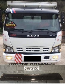Resim İsuzu Npr Nqr Ön Cam Güneşliği Mika Parlak Siyah Garage453 