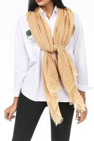 Resim Neşeli Butik kadın camel müslin kumaş şal pareo NBMHT02 