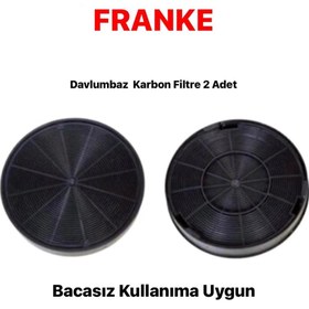 Resim beratsogutma Franke Fpj 615 V Bk A Bacasız Kullanıma Uygun Davlumbaz Karbon Filtre 2 Adet 