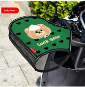 Resim Maiyame Motosiklet Ve Elektrikli Araçlar İçin Yazlık Uv Koruma, Su Geçirmez Isı Yalıtım Eldivenleri Şanslı Ayı Desenli, Universal Boy 