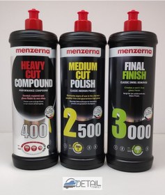 Resim Menzerna 400 2500 3000 Pasta Hare Giderici Seti 1 Lt 
