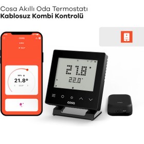 Resim Cosa Akıllı Oda Termostatı Kablosuz Kombi Kontrolü 
